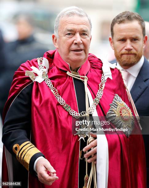 Admiral Lord Alan West attends the Service of Installation of Knights Grand Cross of The Most Honourable Order of the Bath at Westminster Abbey on...