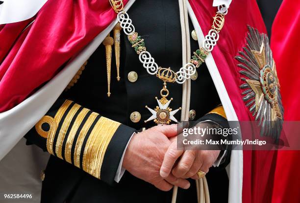 Prince Charles, Prince of Wales attends the Service of Installation of Knights Grand Cross of The Most Honourable Order of the Bath at Westminster...