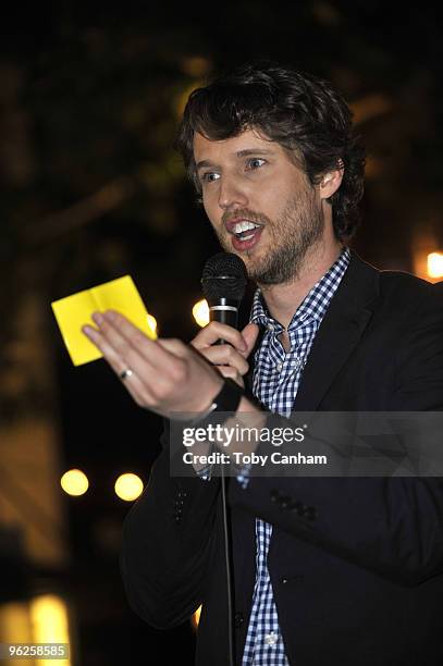 Jon Heder makes a suprise appearence at Touchstone Pictures 'When In Rome' Girls Night Out Event held at The Grove on January 28, 2010 in Los...