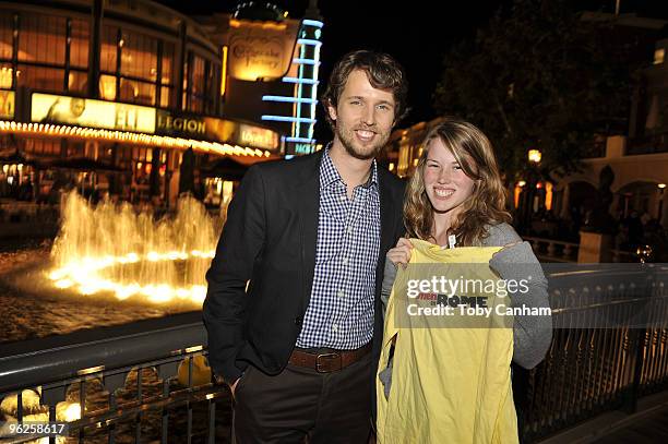 Jon Heder makes a suprise appearence at Touchstone Pictures 'When In Rome' Girls Night Out Event held at The Grove on January 28, 2010 in Los...