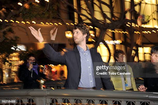 Jon Heder makes a suprise appearence at Touchstone Pictures 'When In Rome' Girls Night Out Event held at The Grove on January 28, 2010 in Los...