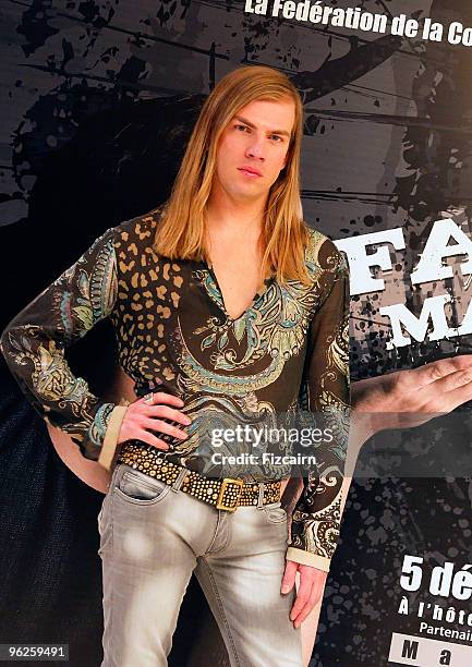 Fashion Designer Christophe Guillarme attends his fashion show during the Marrakech Film Festival at the Hotel La Mamounia on December 5, 2009 in...