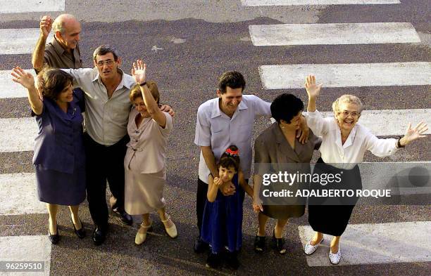 The family of Elian Gonzalez awaits his arrival in the Jose Marti Airport in Havana, Cuba, 28 June 2000. In order , Elian's great-grandmother Ramona,...