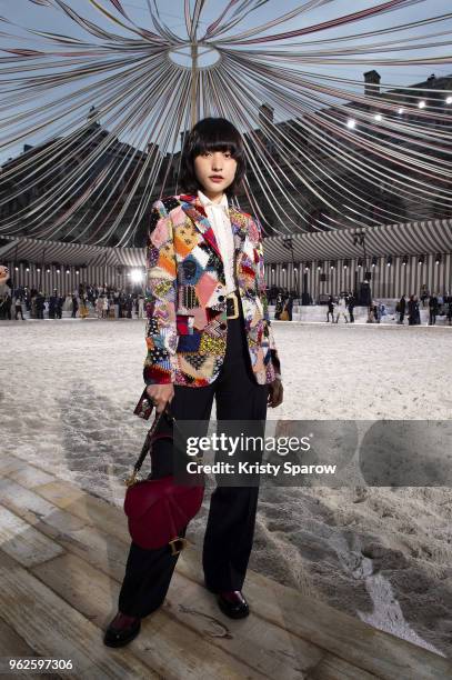 Hanna Chan attends the Christian Dior Couture S/S19 Cruise Collection on May 25, 2018 in Chantilly, France.