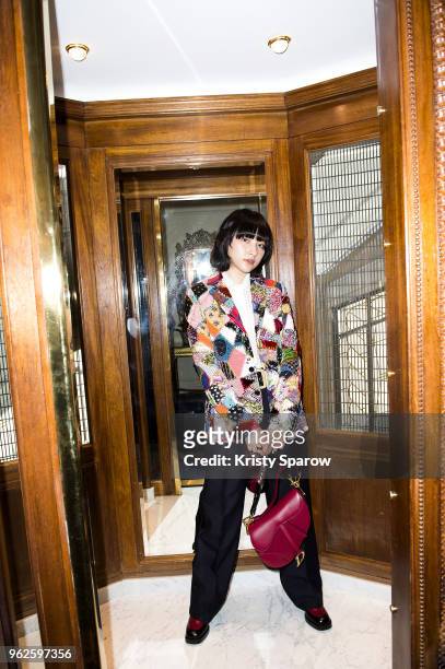 Hanna Chan attends the Christian Dior Couture S/S19 Cruise Collection on May 25, 2018 in Chantilly, France.