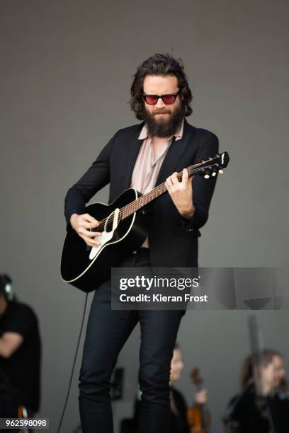 Josh Tillman aka Father John Misty performs at the BBC Biggest Weekend at Titanic Slipways on May 25, 2018 in Belfast, Northern Ireland.