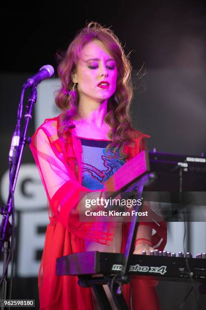 Hannah Peel performs at the BBC Biggest Weekend at Titanic Slipways on May 25, 2018 in Belfast, Northern Ireland.