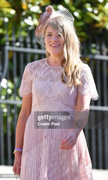 Amy Pickerill attends the wedding of Prince Harry to Ms Meghan Markle at St George's Chapel, Windsor Castle on May 19, 2018 in Windsor, England....