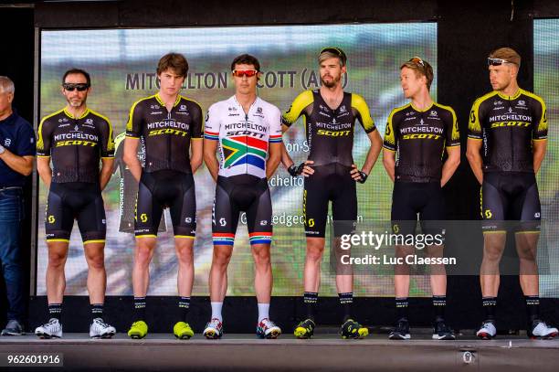 Start / Podium / Michael Albasini of Switzerland / Damien Howson of Australia / Lucas Hamilton of Australia / Daryl Impey of South Africa / Cameron...