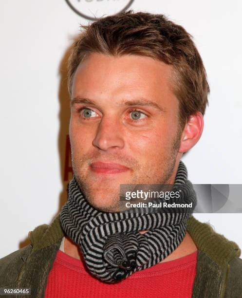 Actor Jesse Spencer arrives at Artists For Haiti Benefit on January 28, 2010 in Santa Monica, California.