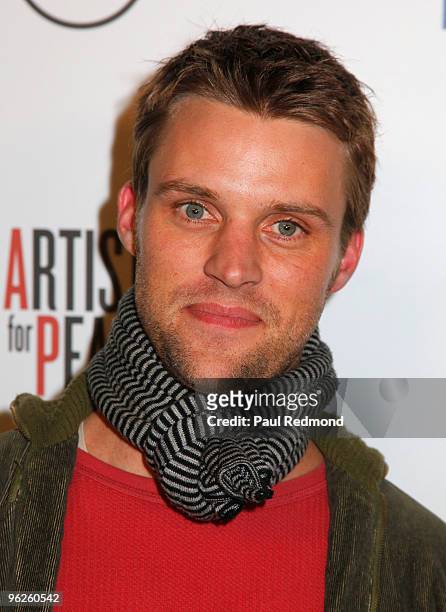 Actor Jesse Spencer arrives at Artists For Haiti Benefit on January 28, 2010 in Santa Monica, California.