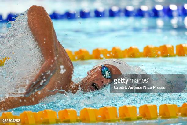 David Aubry 8OOm freestyle during the French National swimming championship on May 26, 2018 in Saint Raphael, France.