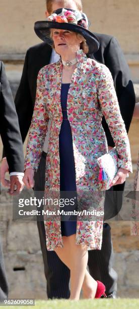 Lady Sarah McCorquodale attends the wedding of Prince Harry to Ms Meghan Markle at St George's Chapel, Windsor Castle on May 19, 2018 in Windsor,...