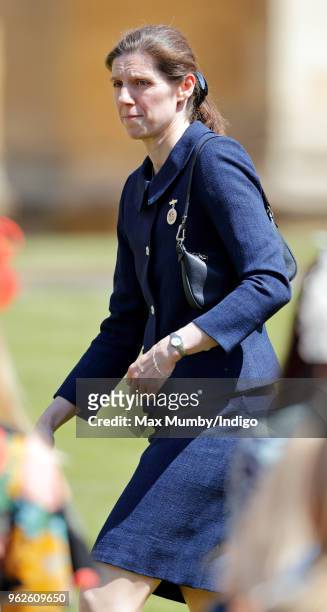 Maria Teresa Turrion Borrallo attends the wedding of Prince Harry to Ms Meghan Markle at St George's Chapel, Windsor Castle on May 19, 2018 in...