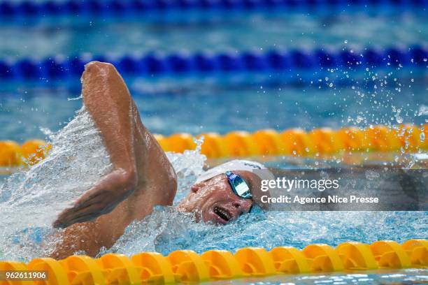 David Aubry 8OOm freestyle during the French National swimming championship on May 26, 2018 in Saint Raphael, France.