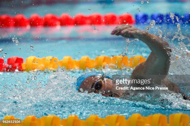 Julia Almeida 100m freestyle during the French National swimming championship on May 26, 2018 in Saint Raphael, France.