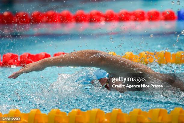 Julia Almeida 100m freestyle during the French National swimming championship on May 26, 2018 in Saint Raphael, France.