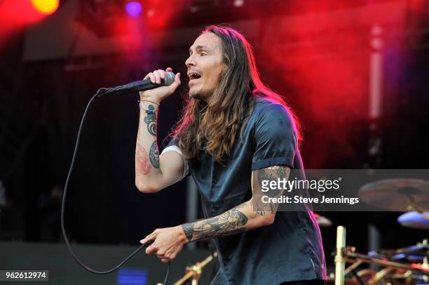Singer Brandon Boyd of Incubus performs on Day 1 of BottleRock Napa Valley Music Festival at Napa Valley Expo on May 25, 2018 in Napa, California.