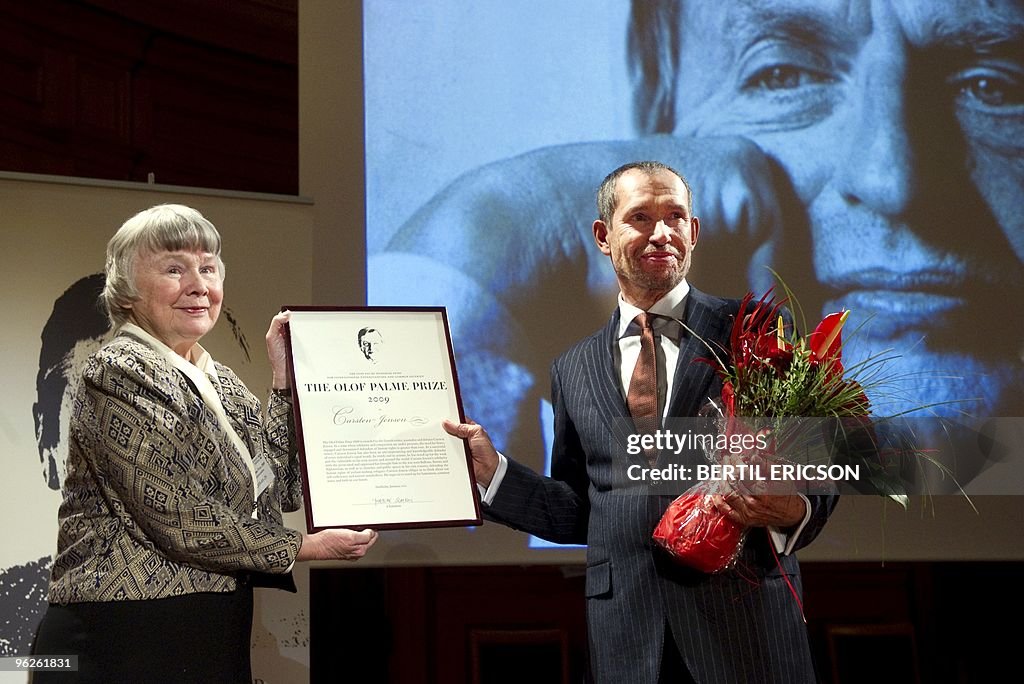 Lisbeth Palme, widow of late Swedish Pri