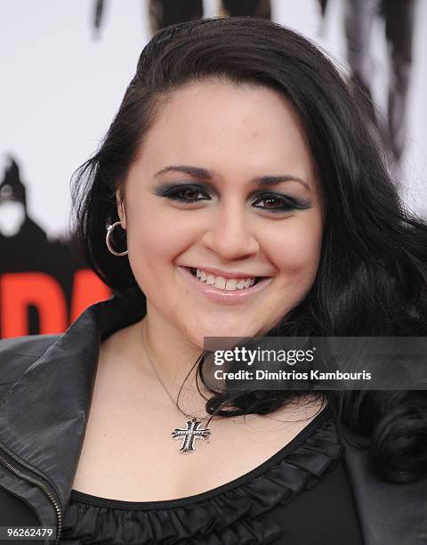 Nikki Blonsky attends the "From Paris With Love" premiere at the Ziegfeld Theatre on January 28, 2010 in New York City.