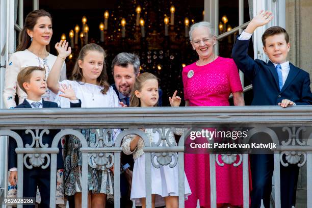 Crown Princess Mary of Denmark, Crown Prince Frederik of Denmark, Queen Margrethe of Denmark, Princess Isabella of Denmark, Prince Vincent of...