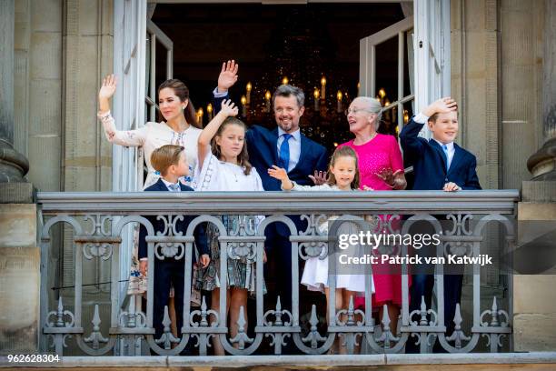 Crown Princess Mary of Denmark, Crown Prince Frederik of Denmark, Queen Margrethe of Denmark, Princess Isabella of Denmark, Prince Vincent of...