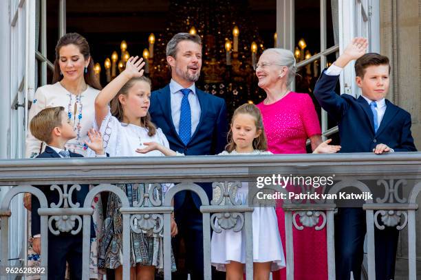 Crown Princess Mary of Denmark, Crown Prince Frederik of Denmark, Queen Margrethe of Denmark, Princess Isabella of Denmark, Prince Vincent of...