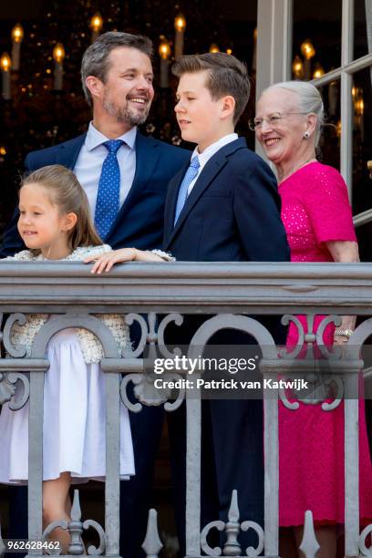 Queen Margrethe of Denmark, Crown Prince Frederik of Denmark, Crown Princess Mary of Denmark, Prince Christian of Denmark, Princess Isabella of...