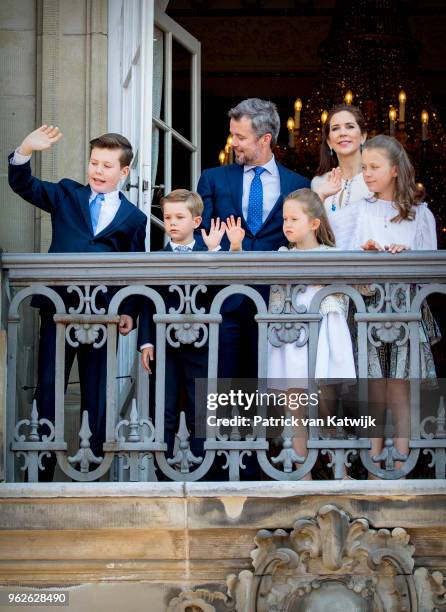 Crown Prince Frederik of Denmark, Crown Princess Mary of Denmark, Prince Christian of Denmark, Prince Vincent of Denmark, Princess Josephine of...