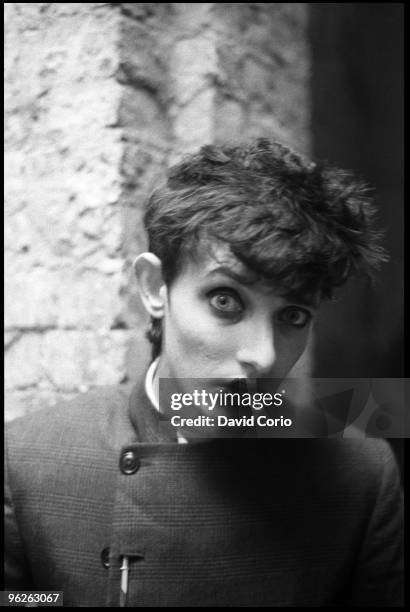 Influential Australian guitarist Roland S. Howard of the post-punk group The Birthday Party poses for a portrait on October 22, 1981 in Kilburn,...