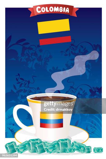 kaffee - putumayo stock-grafiken, -clipart, -cartoons und -symbole