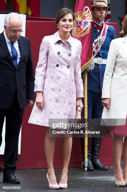 Queen Letizia of Spain attends the Armed Forces Day on May 26, 2018 in Logrono, Spain.