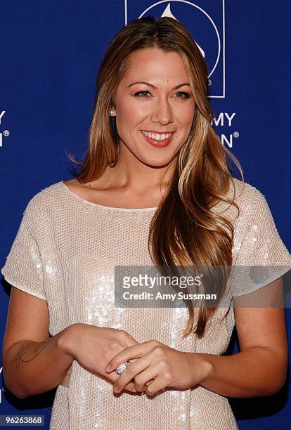 Singer Colbie Caillat attends the Music Preservation Project "Cue The Music" held at the Wilshire Ebell Theatre on January 28, 2010 in Los Angeles,...