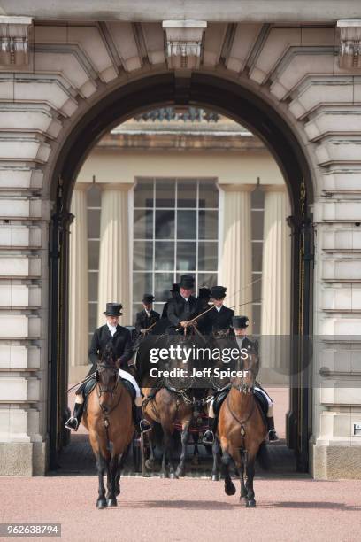 Rehearsals for Trooping the Colour during the Major General's Review on May 26, 2018 in London, England.