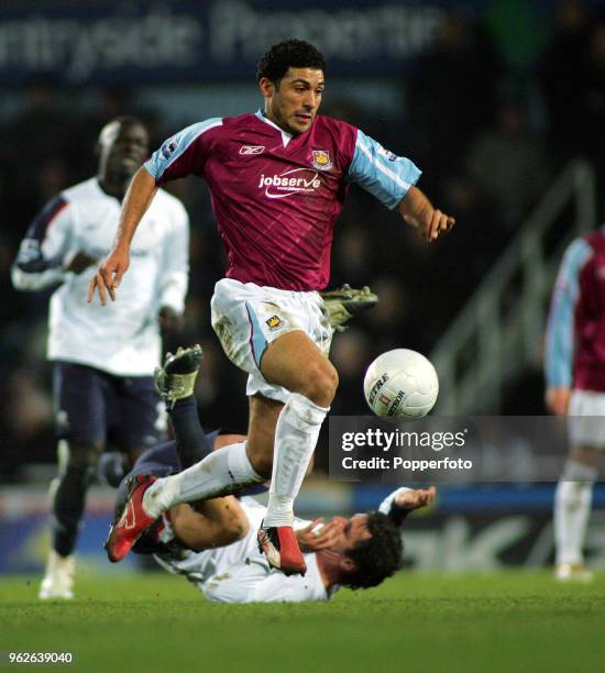 Hayden Mullins of West Ham United in action during the FA Cup 5th Round Replay between West Ham United and Bolton Wanderers at Upton Park in London...