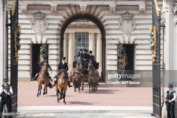 Rehearsals for Trooping the Colour during the Major General's Review on May 26, 2018 in London, England.