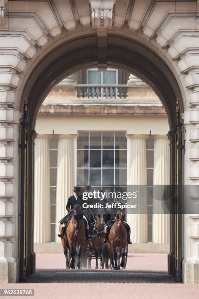 Rehearsals for Trooping the Colour during the Major General's Review on May 26, 2018 in London, England.