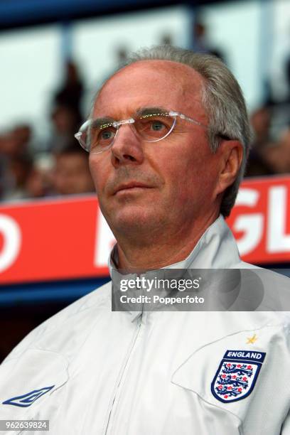 England manager Sven Goran Eriksson looks on during the International friendly match between England B and Belarus at the Madejski Stadium in...