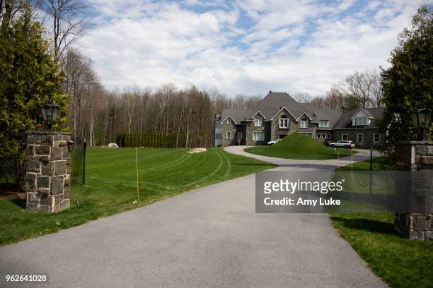 The exterior of Sara Bronfman's home at 7 Taymor Trail in Clifton Park, New York on Thursday, May 3, 2018. Seagram heiresses Sara Bronfman and her...