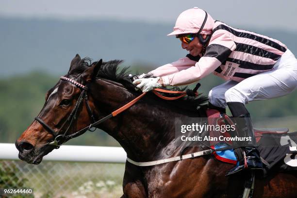 Gerald Mosse riding First Sitting win The Netbet Mobile Bet10Get10 Festival Stakes at Goodwood Racecourse on May 26, 2018 in Chichester, United...