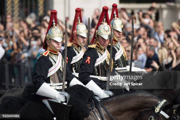 Rehearsals for Trooping the Colour during the Major General's Review on May 26, 2018 in London, England.