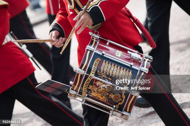 Rehearsals for Trooping the Colour during the Major General's Review on May 26, 2018 in London, England.