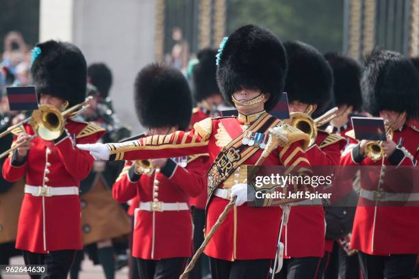 Rehearsals for Trooping the Colour during the Major General's Review on May 26, 2018 in London, England.