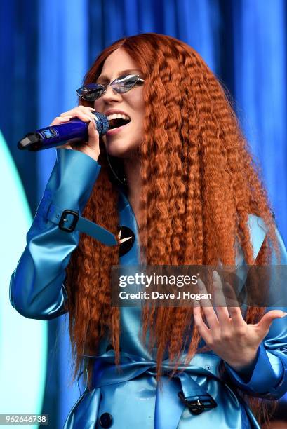 Jess Glynne performs during day 1 of BBC Radio 1's Biggest Weekend 2018 held at Singleton Park on May 26, 2018 in Swansea, Wales.