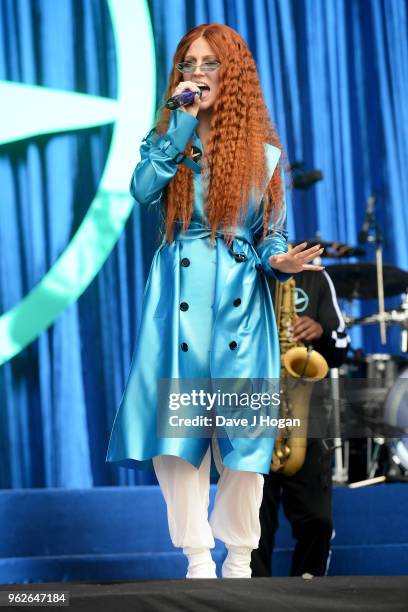 Jess Glynne performs during day 1 of BBC Radio 1's Biggest Weekend 2018 held at Singleton Park on May 26, 2018 in Swansea, Wales.