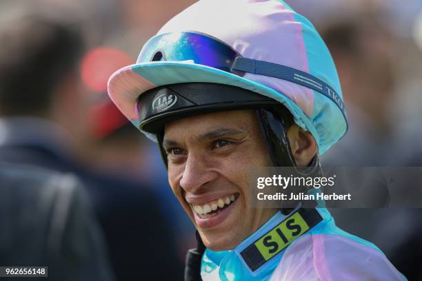 Jockey Sean Levey at Goodwood Racecourse on May 26, 2018 in Chichester, England.