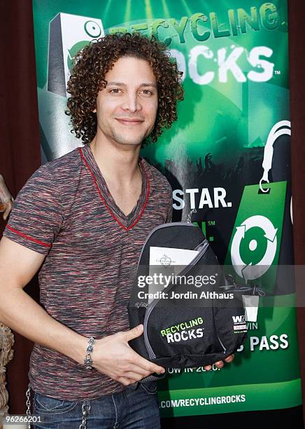 Personality Justin Guarini attends the 52nd Annual GRAMMY Awards GRAMMY Gift Lounge Day 1 held at the Staples Center on January 28, 2010 in Los...