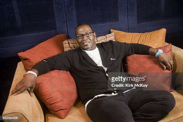 American Idol judge Randy Jackson poses for a portrait session at his offices at Henson Studios for the Los Angeles Times on January 28 Los Angeles,...