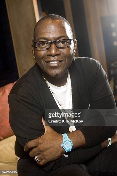 American Idol judge Randy Jackson poses for a portrait session at his offices at Henson Studios for the Los Angeles Times on January 28 Los Angeles,...