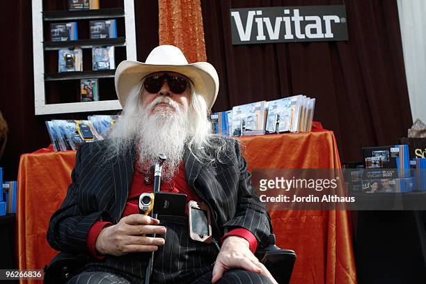 Musician Leon Russell attends the 52nd Annual GRAMMY Awards GRAMMY Gift Lounge Day 1 held at the Staples Center on January 28, 2010 in Los Angeles,...